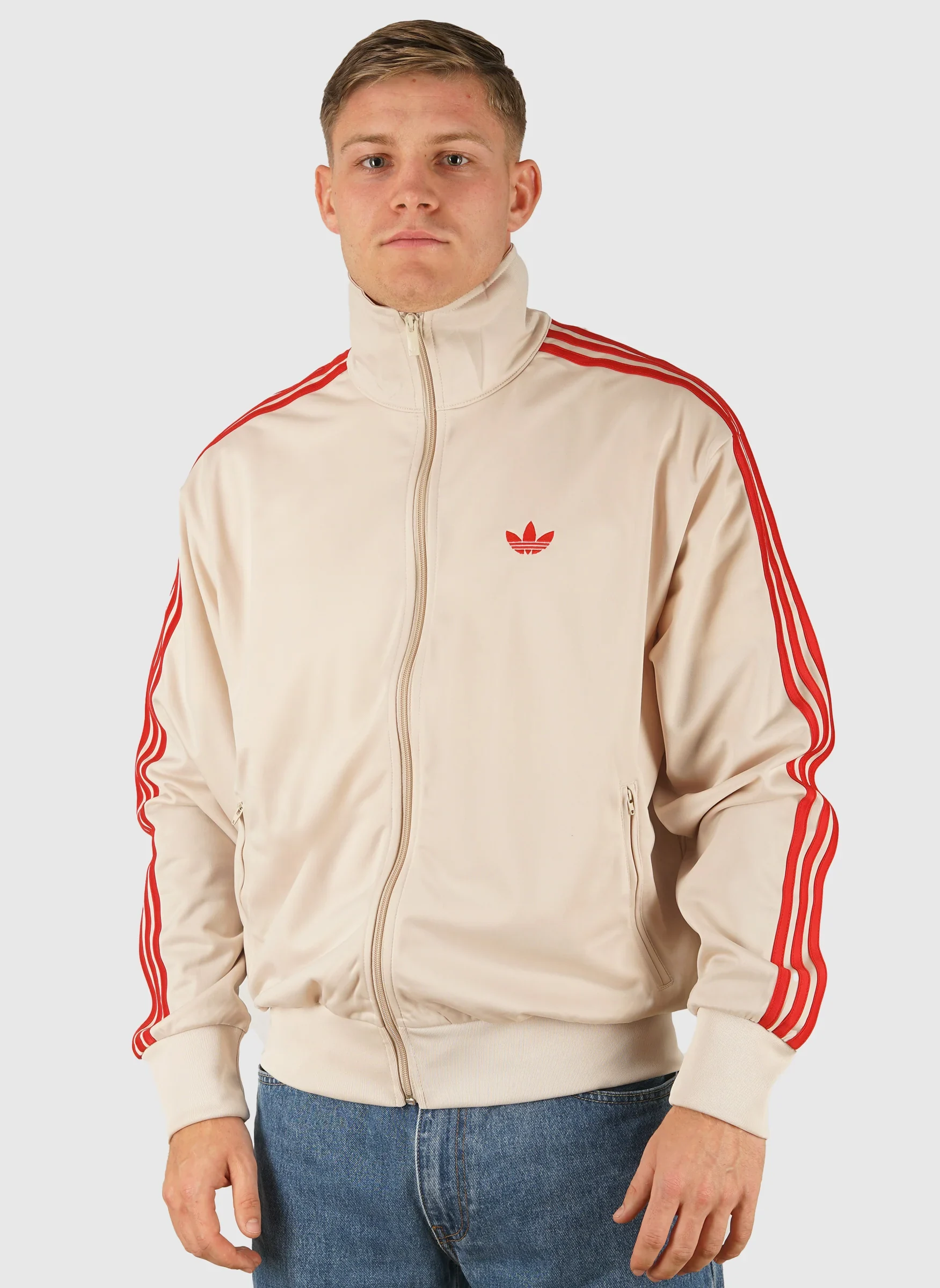 Firebird Tracktop - Crystal Linen/Better Scarlet