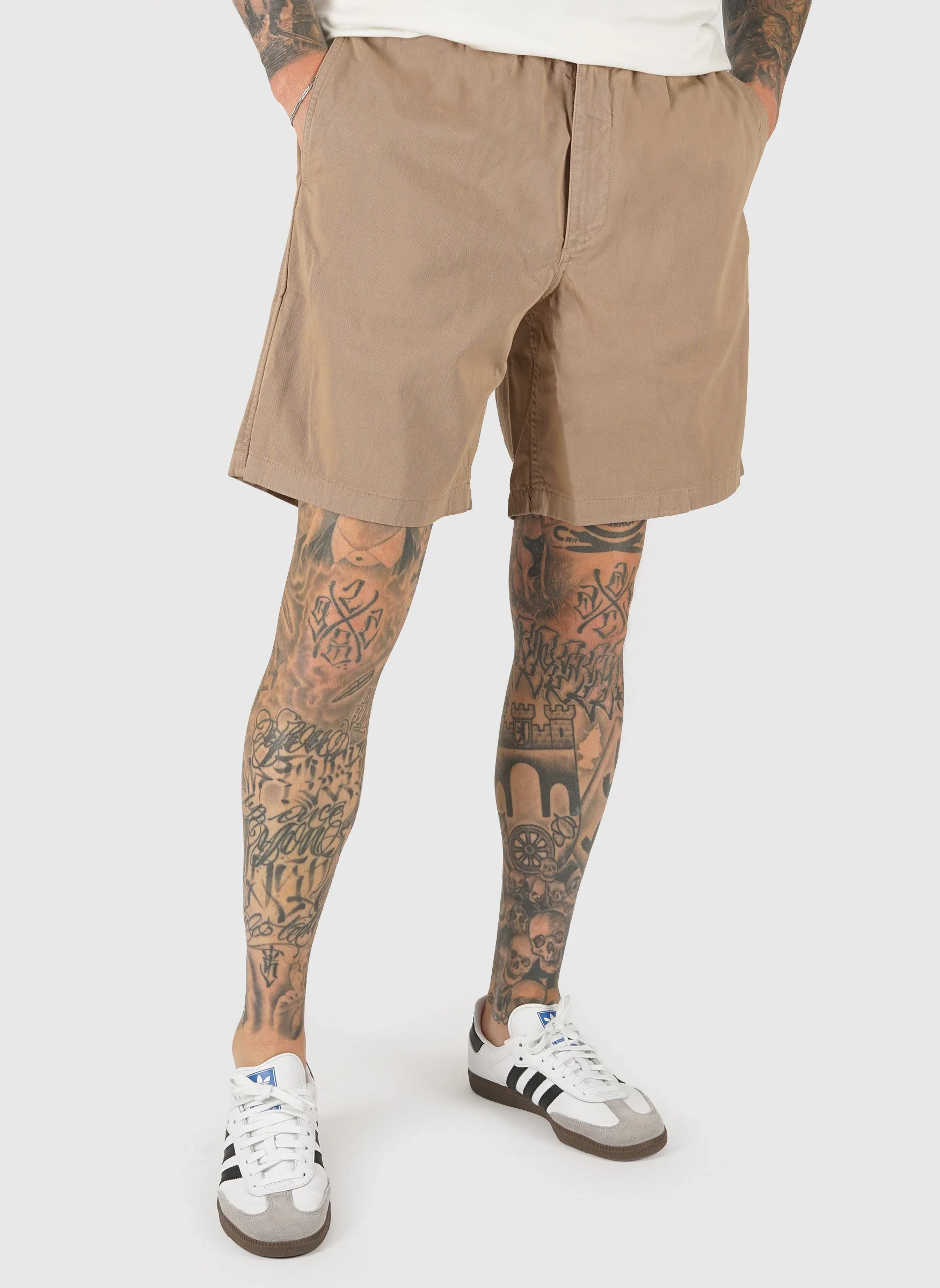 Trysil Regular Organic Stretch Twill Short - Utility Khaki