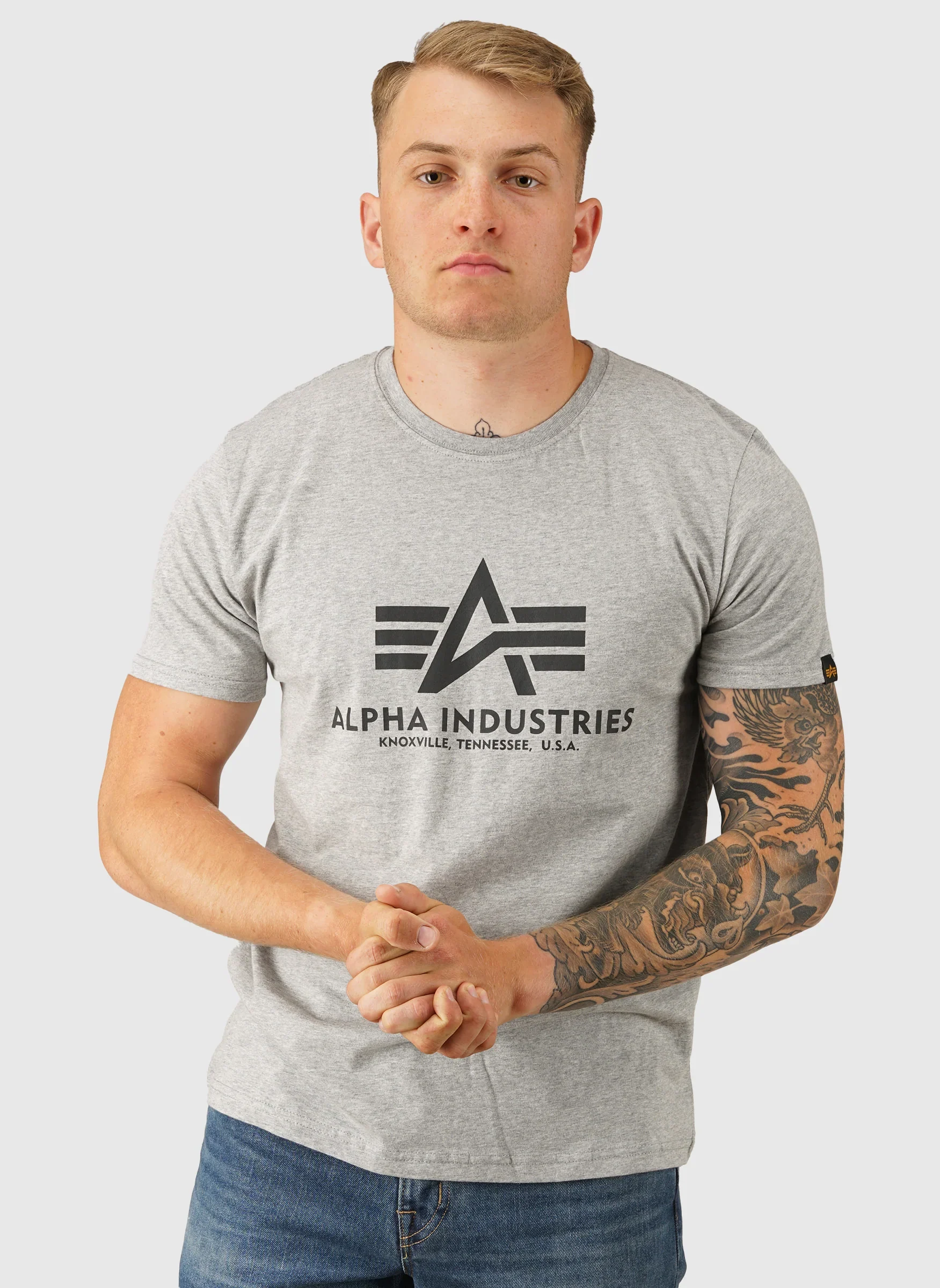 Basic Big Logo T-Shirt -Grey Heather