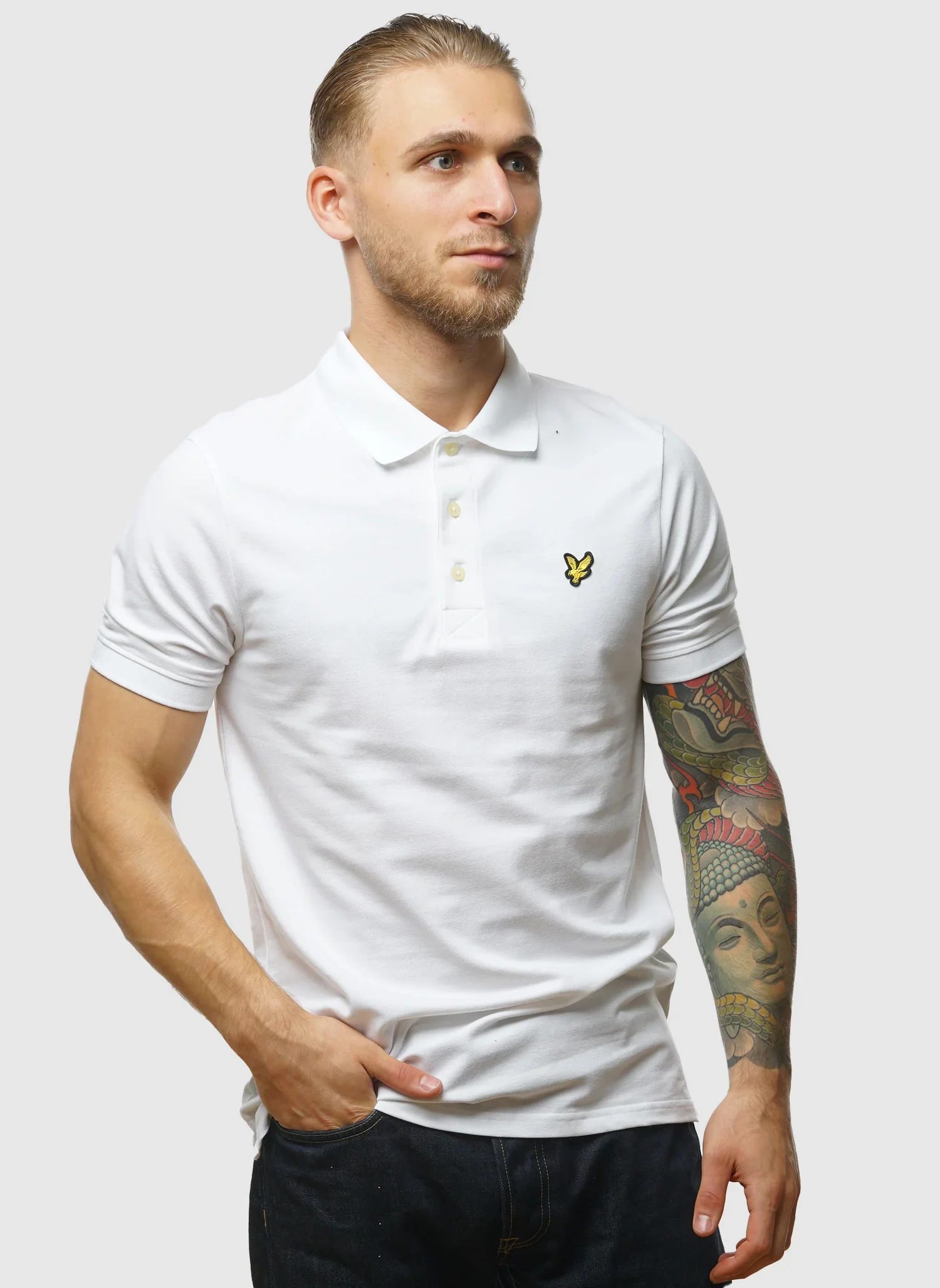 Plain Poloshirt - White