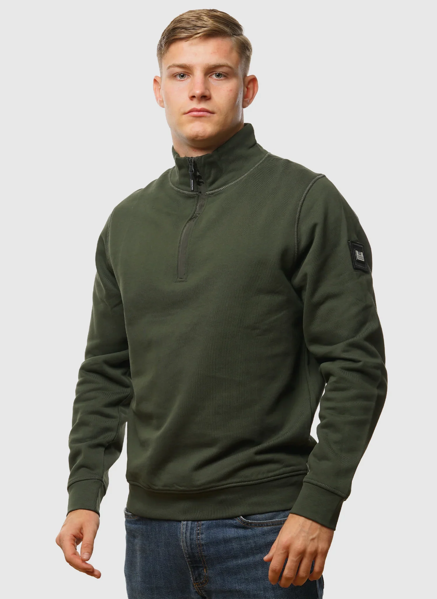 Kraviz 1/4 Zip Sweatshirt - Black Forest