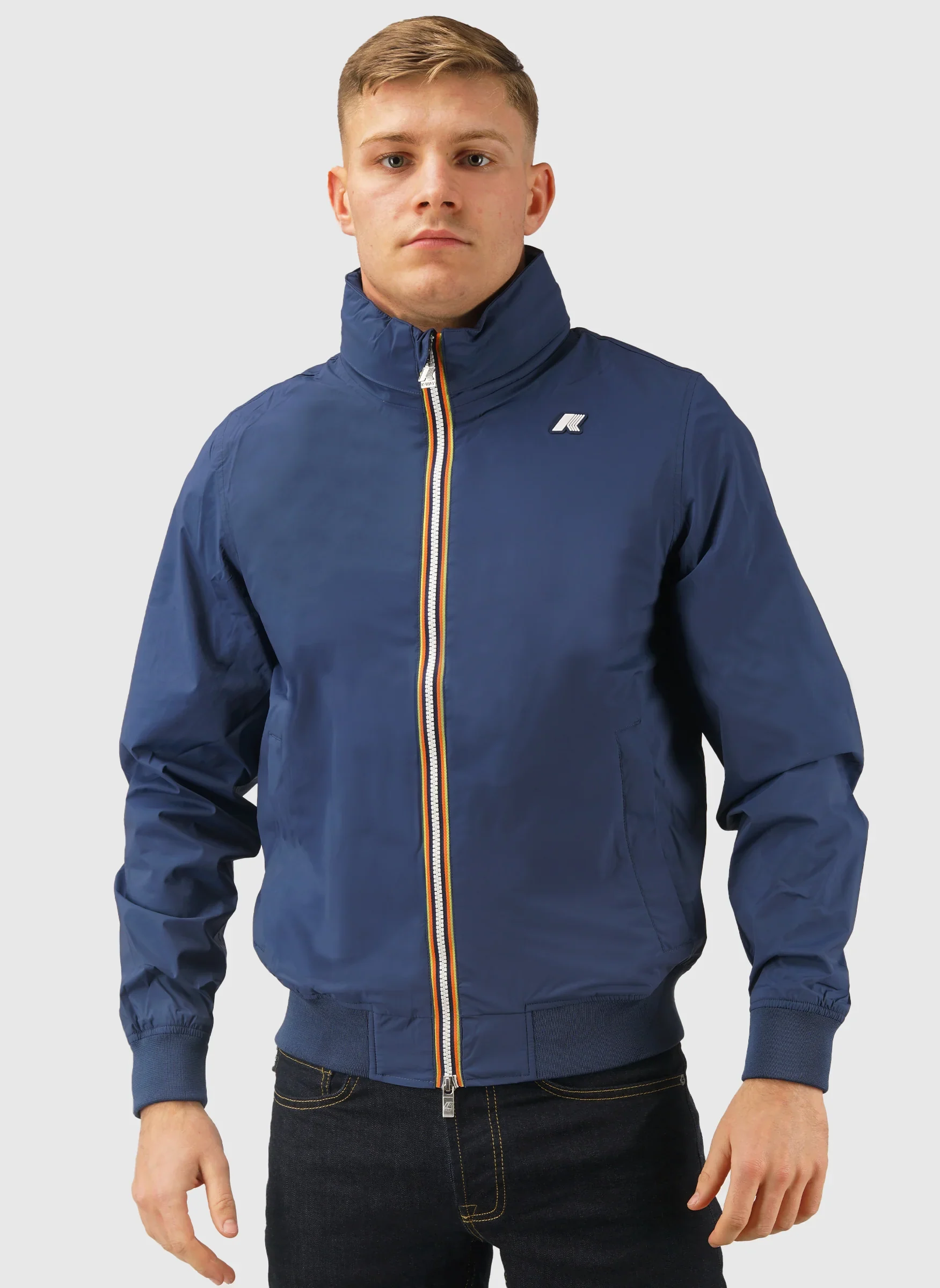 Amaury Stretch Nylon Jacket - Blue Insignia