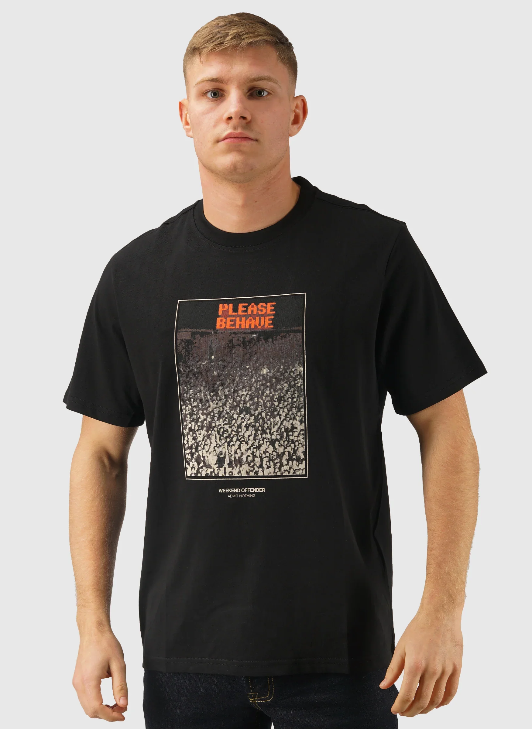 Behave Graphic T-Shirt - Black