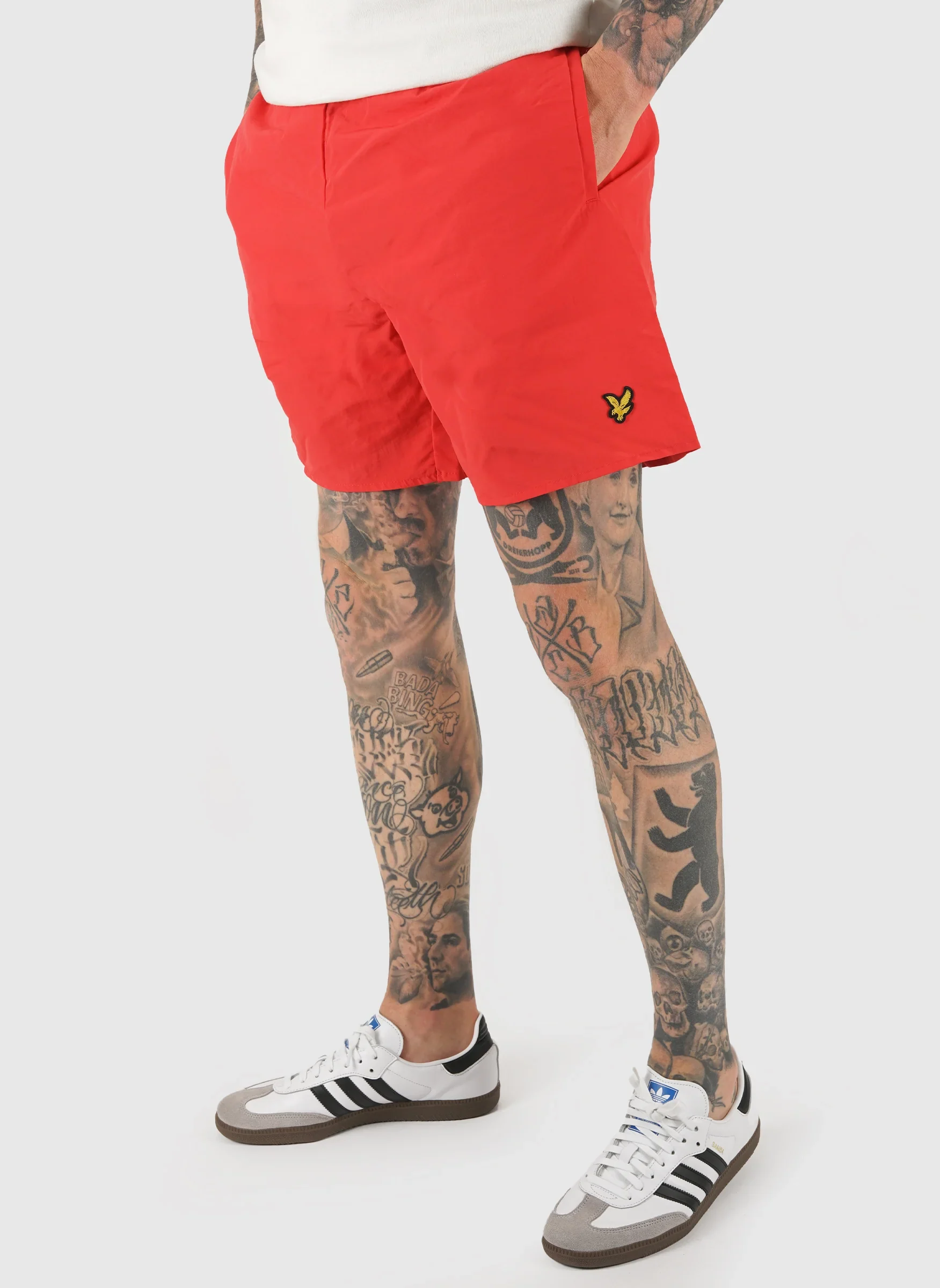 Plain Swimshort - Cherry Red