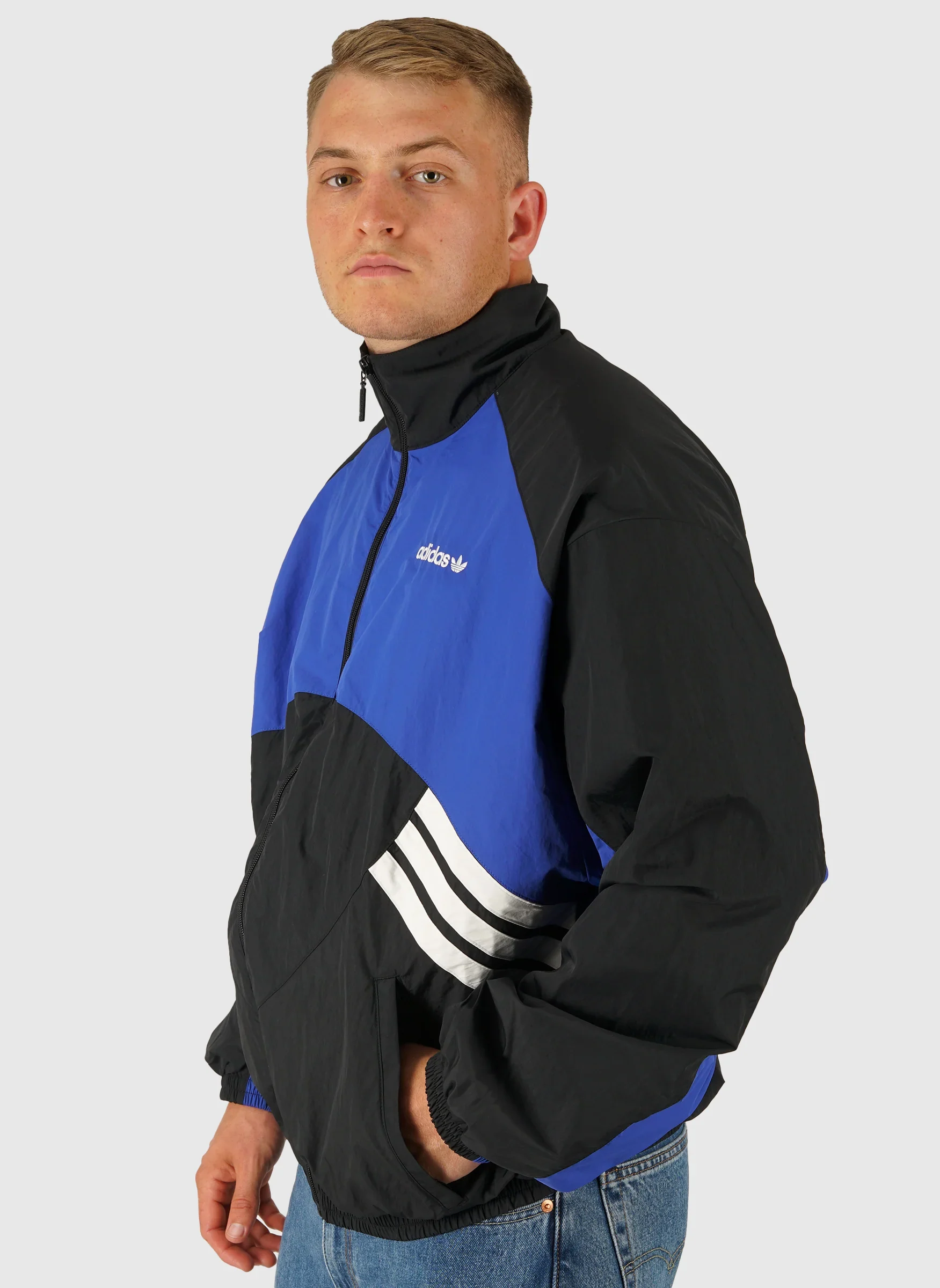 Munich 93 Tracktop - Black/Royal Blue