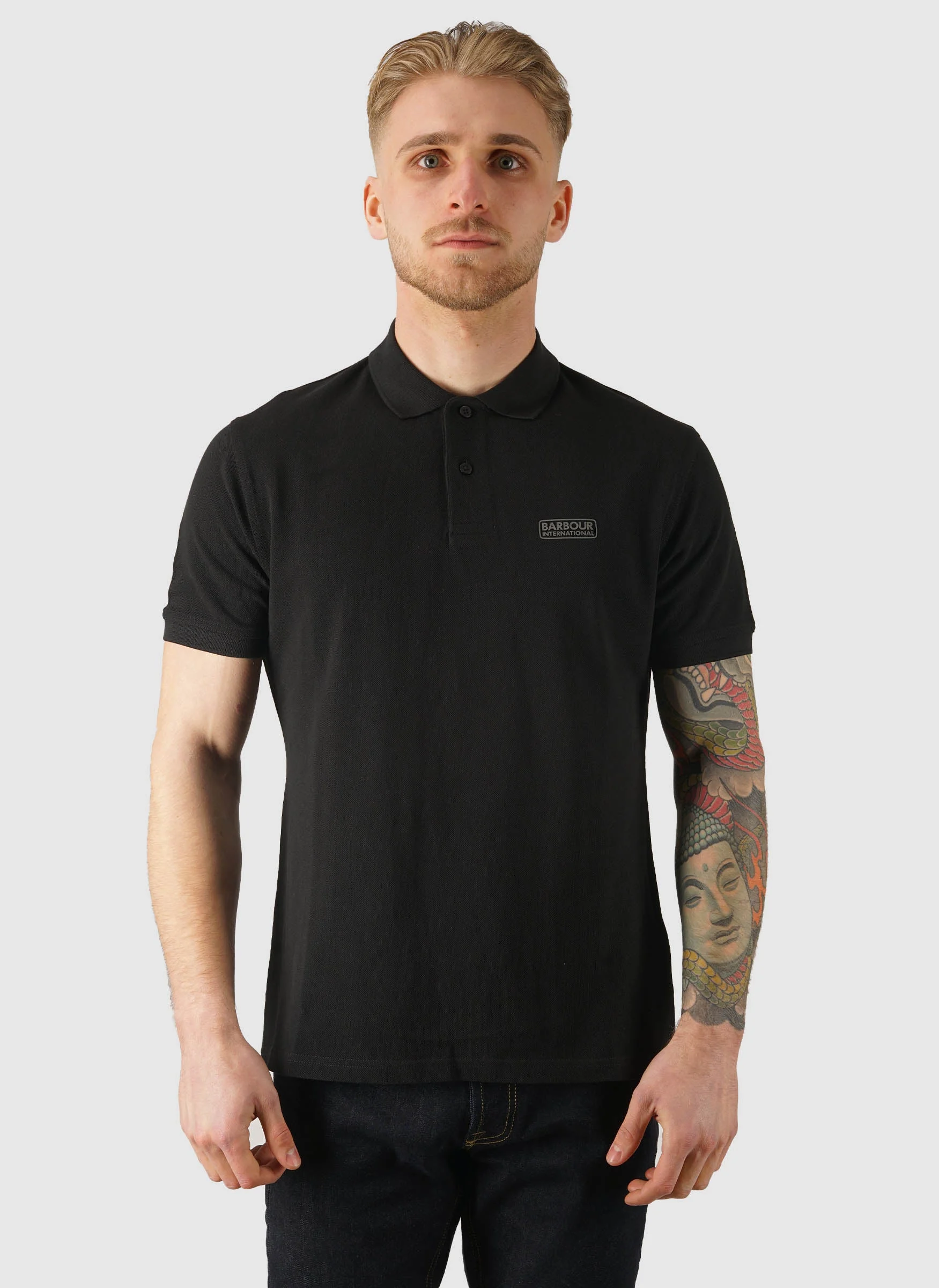 Essential Poloshirt - Black/Pewter