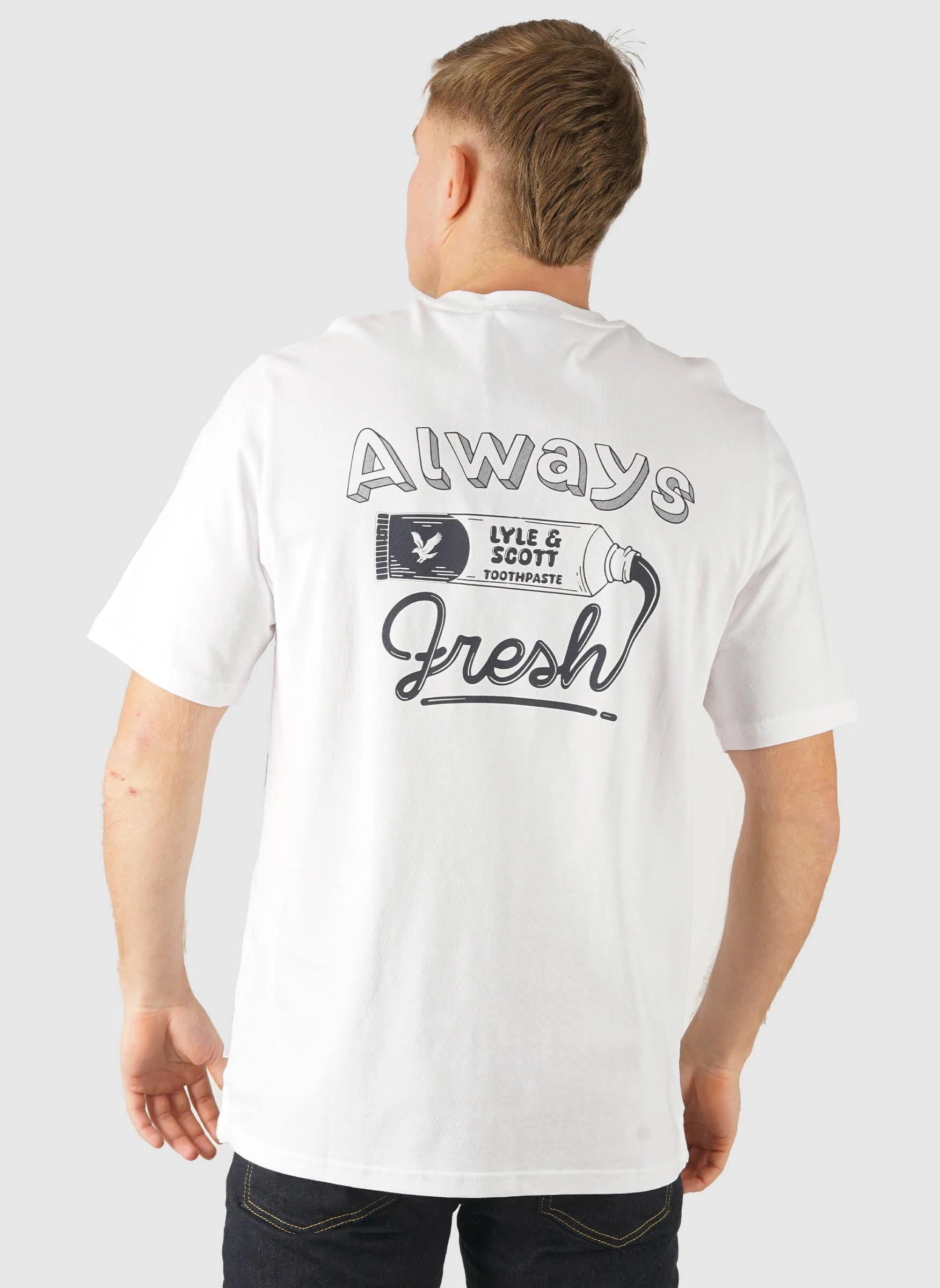 Toothpaste Graphic T-Shirt - White/Jet Black