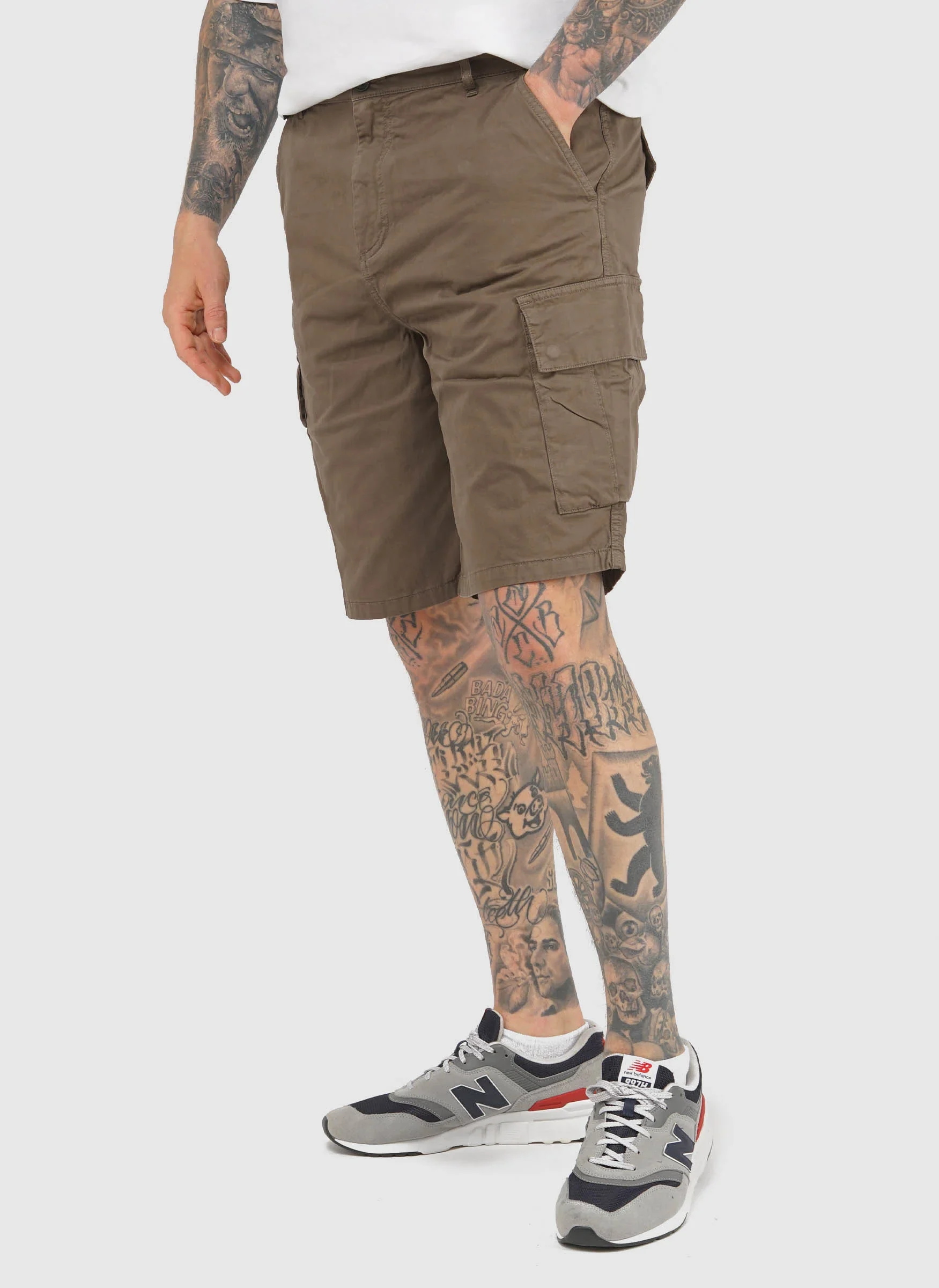 Cargo Shorts - Khaki Ash